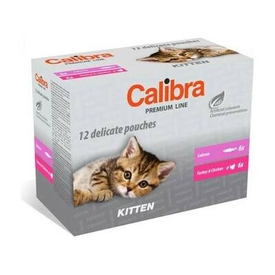 CALIBRA Cat Premium Line Kitten Multipack 12x100 g