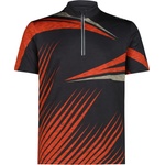 CMP Мъжка фланелка с къс ръкав за колоездене CMP Half Zip T-Shirt Cycling jersey - B. Blue / Petroleum - размер 46 (EU) (056-3987-0211)