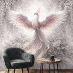 Art Gift Decor Фототапет феникс с флорална композиция