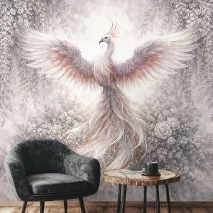 Art Gift Decor Фототапет феникс с флорална композиция