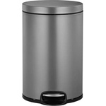 EKO 8 л кошче за отпадъци с педал в платинен цвят EKO от серия SERENE (EKO921508Platinum)