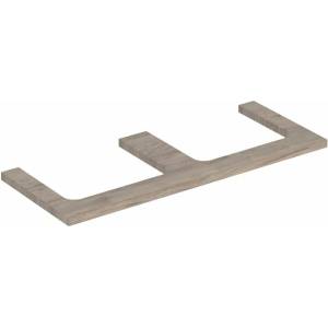 Geberit Плот за мивка Geberit One с двоен изрез, американски орех, хикори, 120 см (505.345.00.6)