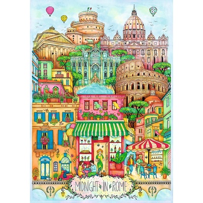 Trefl - Puzzle Midnight in Rome - 1 000 piese