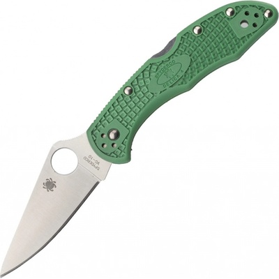 Spyderco Delica 4 Lightweight Green Flat Ground C11FPGR