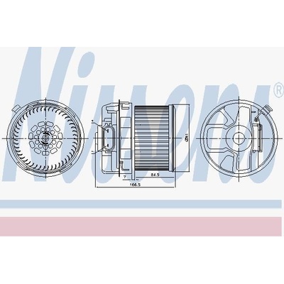 Vnitřní ventilátor NISSENS 87260