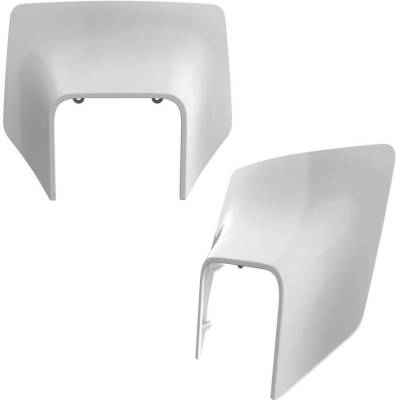 POLISPORT kryt světla přední HUSQVARNA TE 125/150/250/300/450 17-19 barva bílá (vzor OEM)
