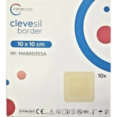Zhende Medical Co., Ltd. clevesil border 10 x 10 cm, obvaz z polyuretanové pěny se silikono