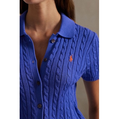 Ralph Lauren пуловер с къси ръкави дамски от памук (211963486)