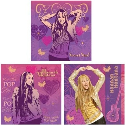Hannah Montana samolepiaca dekorácia 3ks