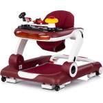 Chipolino Детска проходилка 4 в 1 Chipolino - Little Explorer, червена (PRLE02504RE) - ozone Проходилка