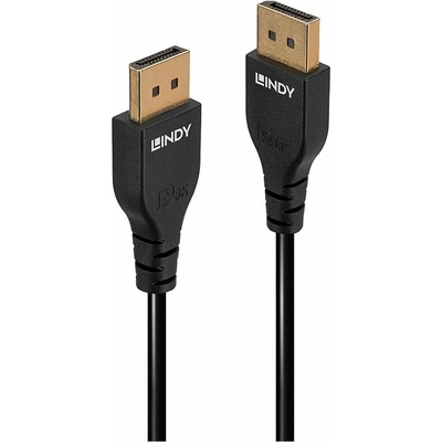 Lindy Кабел LINDY LNY-36462, от DisplayPort(м) към DisplayPort(м), 2m, 8K@60Hz, черен (LNY-36462)