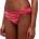 SUNDEK Zircon abstract wave print slip bikini bottom - Pink (Pitaya)