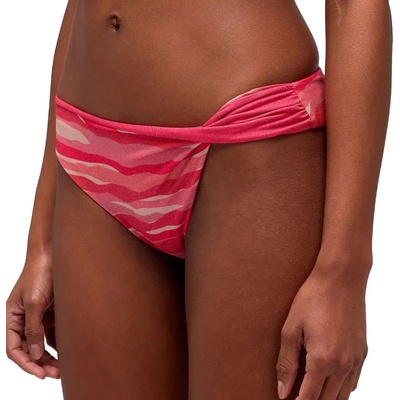 SUNDEK Zircon abstract wave print slip bikini bottom - Pink (Pitaya)