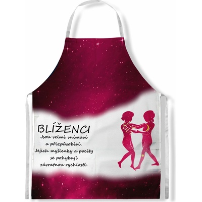 Impar Zástěra Blíženci 22.5. - 21.6. - červená