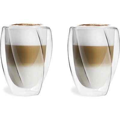 Design Vialli CRISTALLO dvoustěnné sklenice na kávu latte a čaj 2 25493 300 ml