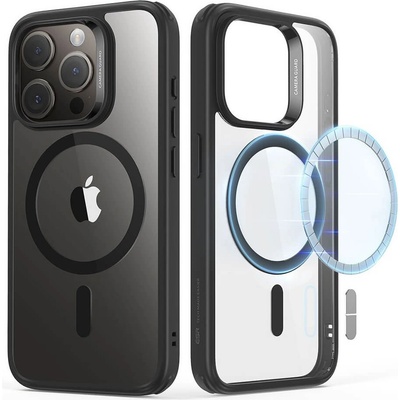 ESR Classic Hybrid HaloLock MagSafe Case - хибриден кейс с висока степен на защита с MagSafe за iPhone 15 Pro Max (черен-прозрачен)