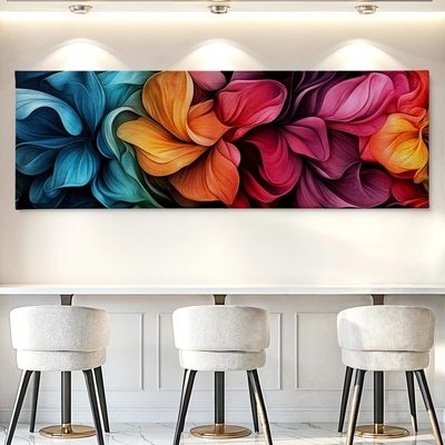 Obraz na plátně - Teorie barevných listů FeelHappy.cz Velikost obrazu (šířka x výška): 60 x 20 cm