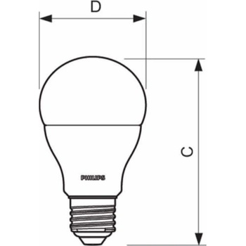 Philips LED žárovka E27 8W 2700K 230V A60 SET3ks P775490