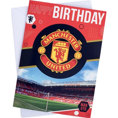 Fan-shop Blahopřání MANCHESTER UNITED Musical Birthday Card