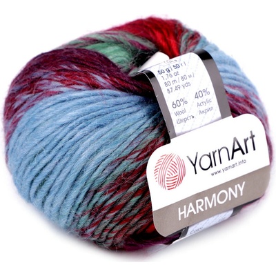 Pletací příze Harmony 50 g Varianta: 1 (A-1) červená tmavá, Balení: 1 ks 50464/123727/235003