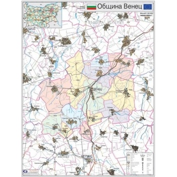 Mapmedia Карта на община Венец