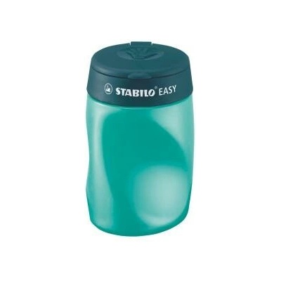 Strúhadlo, trojdierkové, so zásobníkom, pre ľavákov, STABILO "Easy", olejové zelené