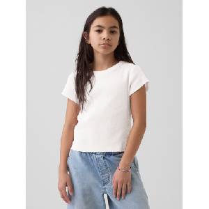 GAP Детска ребрована тениска с лого GAP GAP | Mnogotsveten | Момичешки | XS