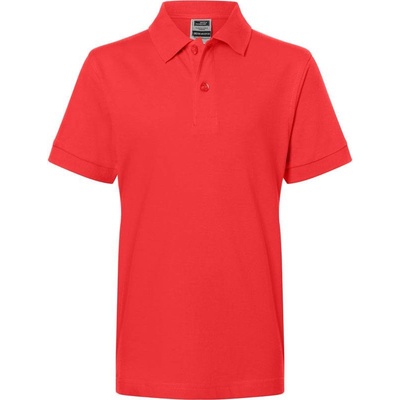 James & Nicholson JN 70K Piqué detské polo tričko červená tomato