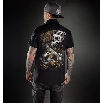 Image 1 of HYRAW мъжка риза с къс ръкав hyraw - ch emi se motor - ss22-m48-ch