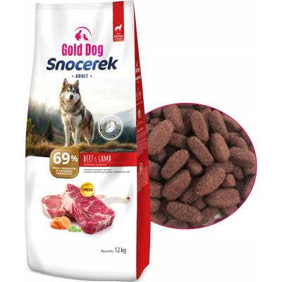 Gold Dog Snocerek hovězí jehněčí maso bez drůbeže 12 kg