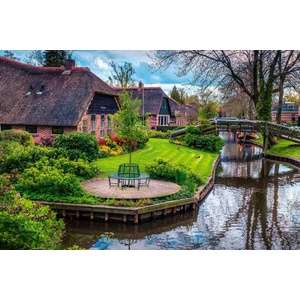 DIMEX ART Флизелинов фототапет холандски къщи 375 x 250 см