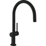 Hansgrohe Talis M54 220 Eco кухненски смесител с едноръкохватков механизъм и 1 струя, матово черен (72843670)