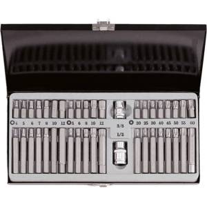 FORCE Комплект накрайници force 4421, шестограм, torx и m, 42 части