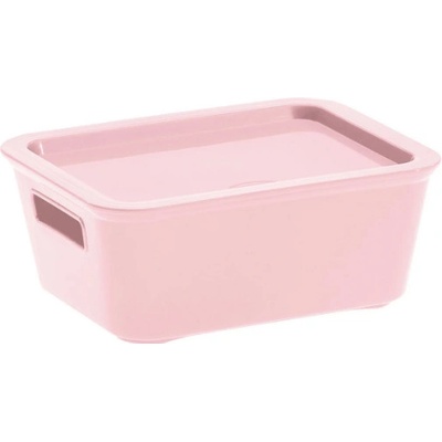 Tontarelli Úložný box Bella M s víkem 1,18 l 8034528602 růžová