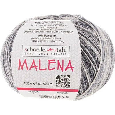 Schoeller+Stahl MALENA - 76% bavlna, 14% polyamid, 10% polyester - Ručně pletací příze Barva: 113. shadow