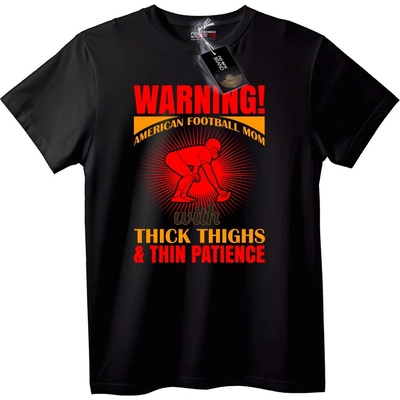 NOONEBRAND Тениска Американски Футбол Майка - 5XL, Black