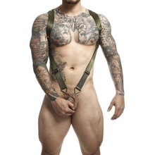 Mob dngeon cross back harness green one size