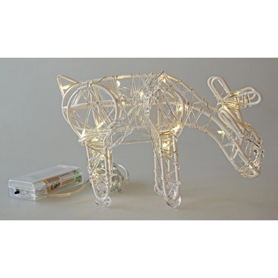 Mat Dekorace LED SOB 20cm 20LED s časovačem akryl