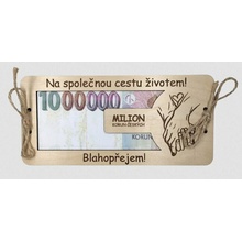 Přání Novomanželům milion korun