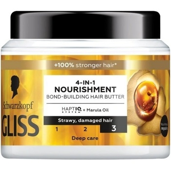 Schwarzkopf Gliss Oil Nutritive intenzívne vyyživujúca maska pre poškodené vlasy 400 ml