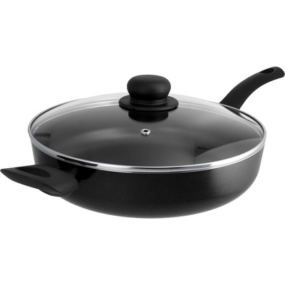 SILVERCREST Hliníková pánev s poklicí Alu Noir, 28 cm