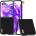 Motorola Razr 50 Ultra Удароустойчив ABEEL Litchi Texture Калъф и Протектор