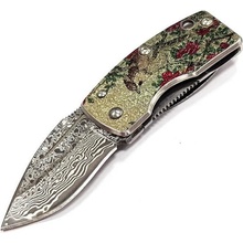 Ukimon Sakai Money Clip Damascus Bird