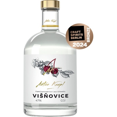 Anton Kaapl Višňovice 47% 0,5 l (holá láhev) – Zboží Dáma