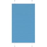 vidaXL Плисирана щора, синя, 70x100 см, ширина на плата 69, 4 см, полиестер (4015171)