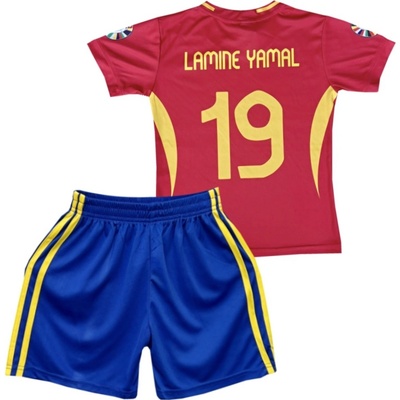Numberoplus Dětský fotbalový dres Komplet Španělsko Lamine Yamal 19 (Domácí Euro 2024)