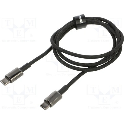 Baseus CATWJ-01 High Speed,USB 2.0, USB C vidlice,z obou stran, 1m, černý