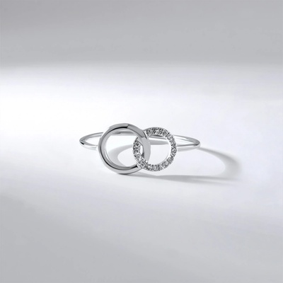 Lillian Vassago Zásnubní prsten s brilianty zlato LLV59 DR132W