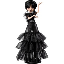 Mattel Monster High X Wednesday Addams v čierných šatoch Rave’N HXJ03