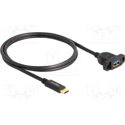 Delock 87826 USB 3.2 Gen 2 USB A zásuvka USB C vidlice 1m černý